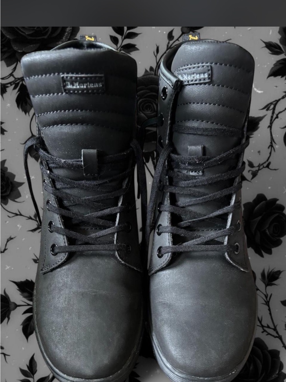 Dr. Martens Black Lace-Up Womens Boots